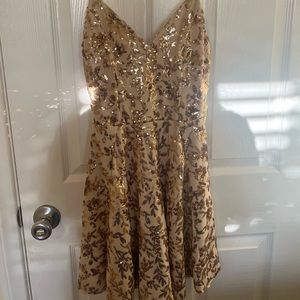 Gold sparkly dress in Size Small!